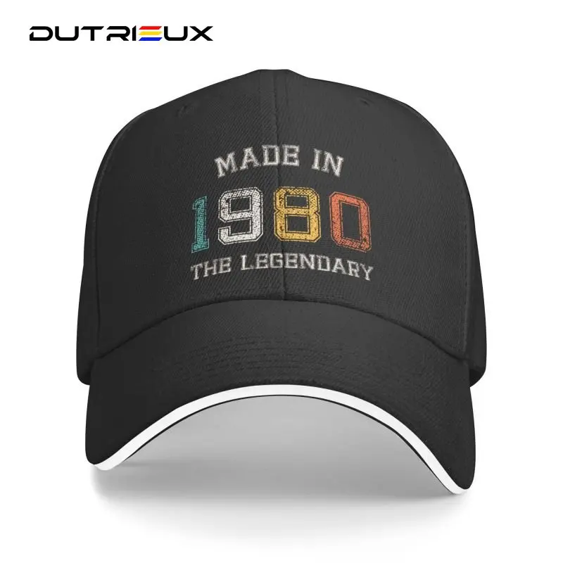 

Baseball Cap For Women Men Personalized Made In 1980 Adjustable The Legendary Are Born In 1980 42th Birthday Gift Dad Hat