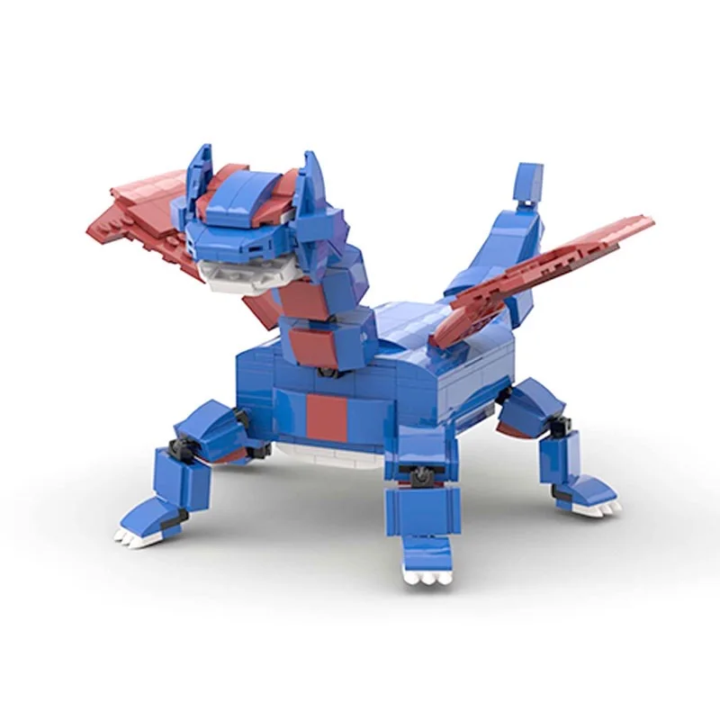 

Salamence Moc Anime Figure Model Building Blocks Kids Toys Action Figure Assemble Blocks Toys For Children Antistress Aldult Toy