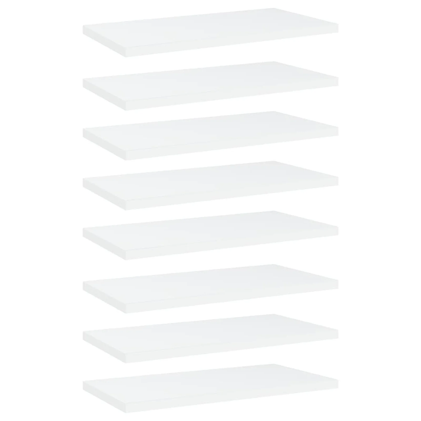 

Bookshelf Boards 8 pcs White 15.7"x7.9"x0.6" Chipboard