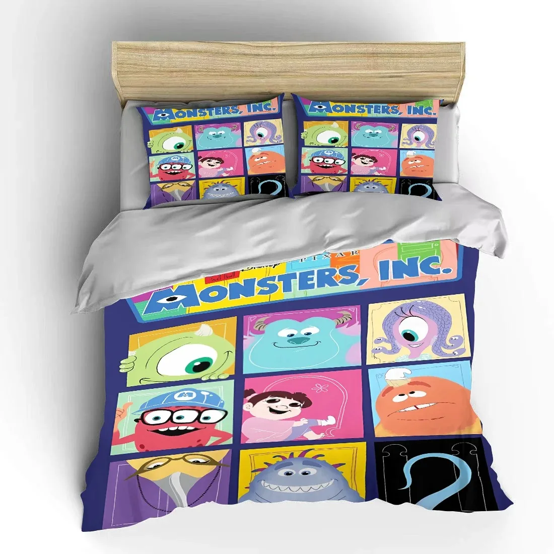 Постельное белье с мультяшным изображением монстра электрической компании