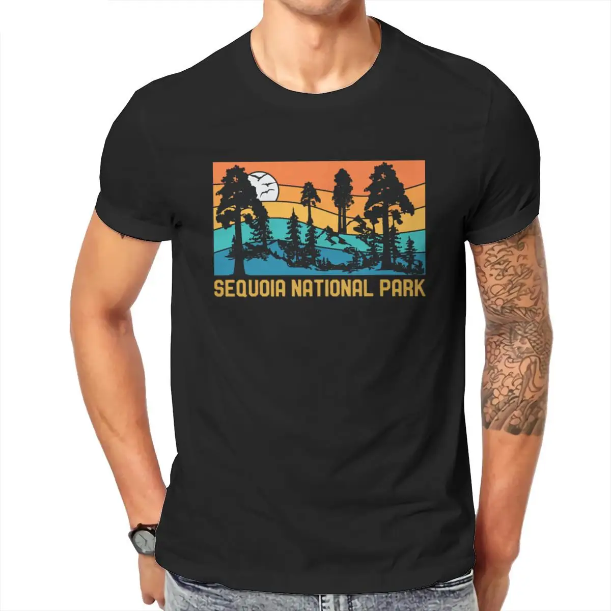 

Wholesale Vintage Sequoia National Park Retro Sequoia Tree Mens T-Shirt Essentials Groot New Female Mens Clothes 103256