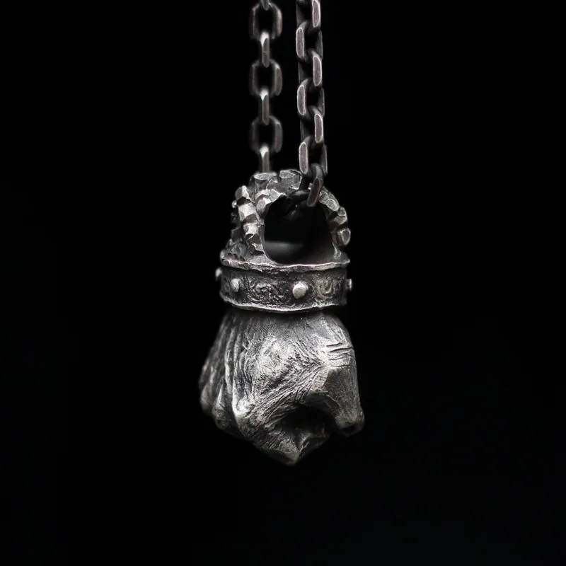 

Fist Necklace Men's Long Chain Necklace Party Jewelry Accessories Gifts