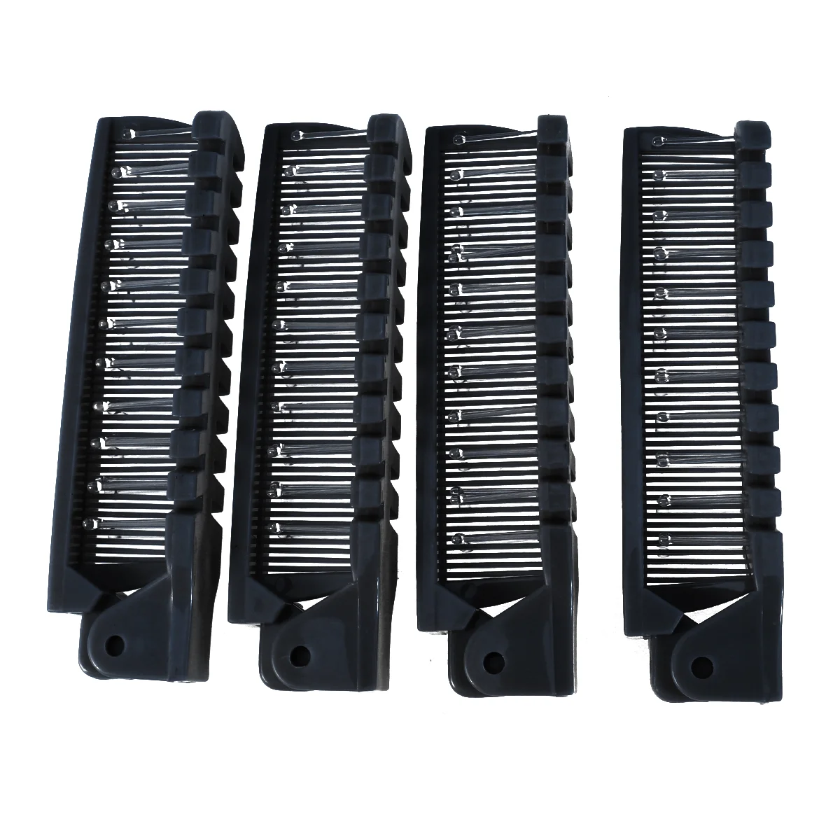 

4 Pcs Hair Clips Men Foldable Hair Comb Folding Hair Comb Black Hair Comb Hair Comb Pocket Mini
