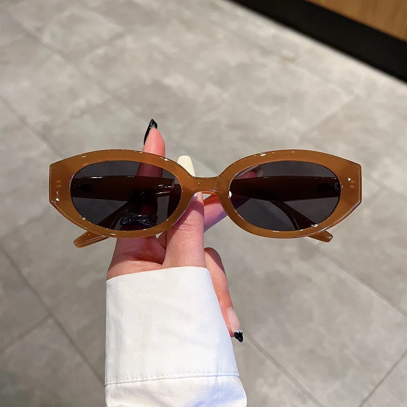 

Oval Sunglasses Women For Men 2023 Fashion Vintage Punk Trend Sun Glasses Small Frame Hip Hop Luxury Brand Designer Shades UV400