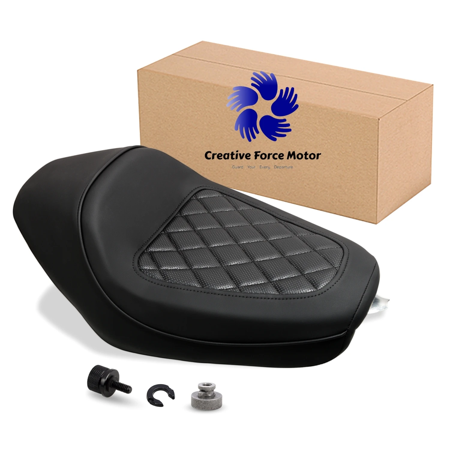 

Переднее Сиденье Водителя Подушка Из Искусственной Кожи Для Мотоциклов Для Harley Sportster 48 72 XL1200 Iron XL883 Roadster SuperLow XL1200X XL883N XL1200C 2010-2022 мотоциклетные аксессуары