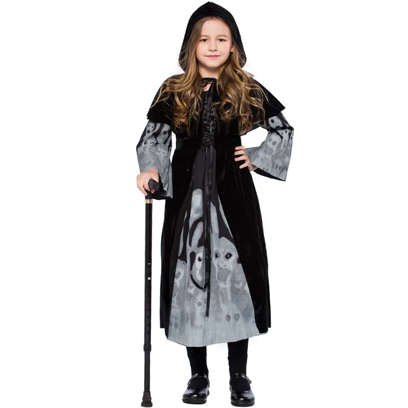 

Halloween Children's Skull Costume Fancy Dress Party Costume