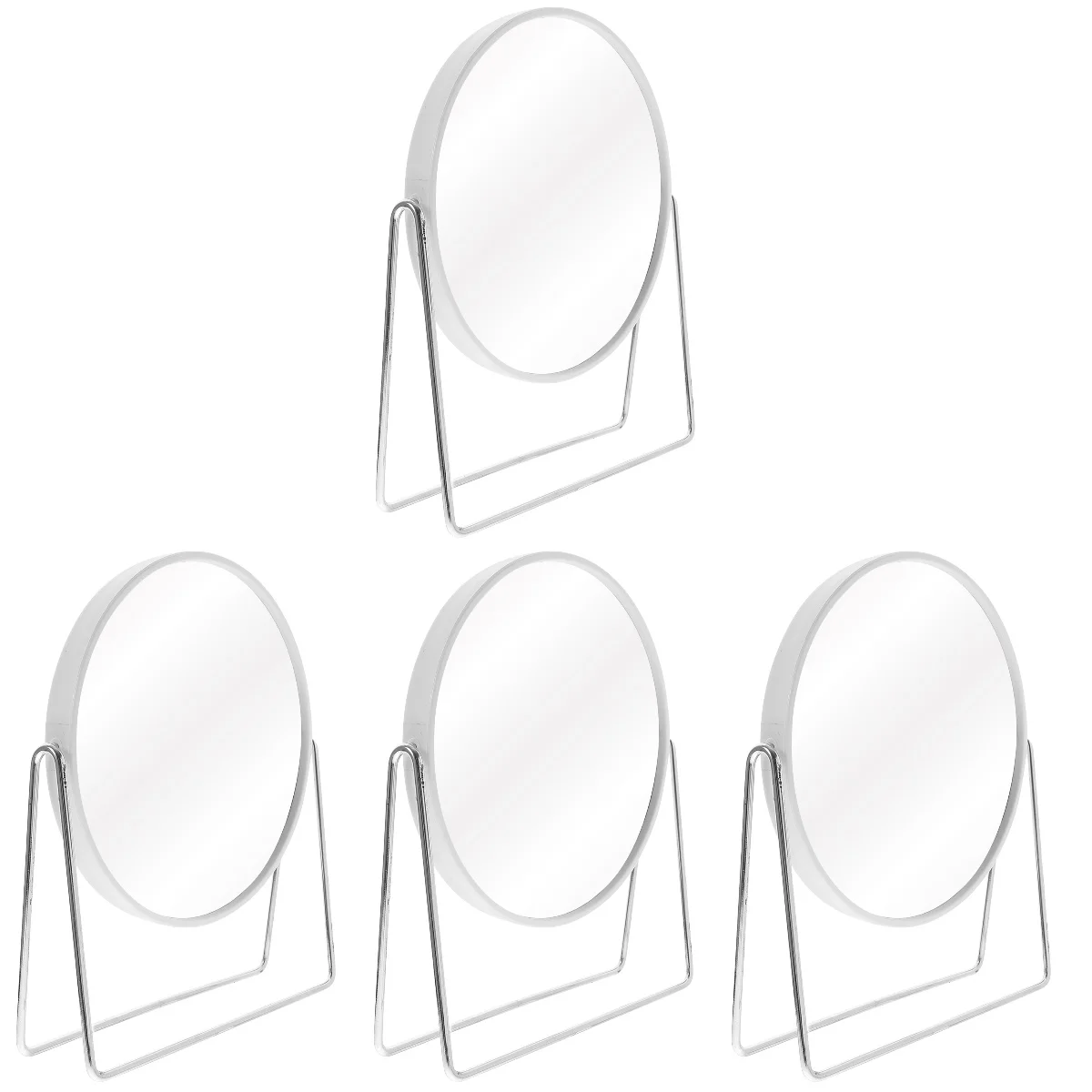 

4pcs Vanity Mirror Dresser Mirror Women Girls Makeup Mirror Double-Sided Mirror