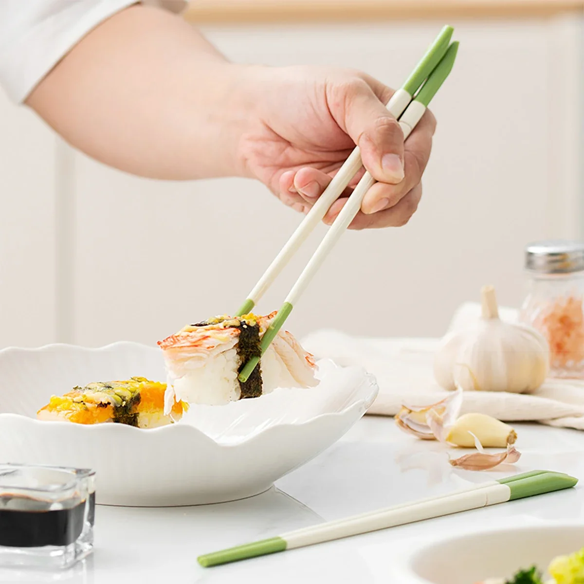 5 пар антискользящих палочек для еды Zoseil