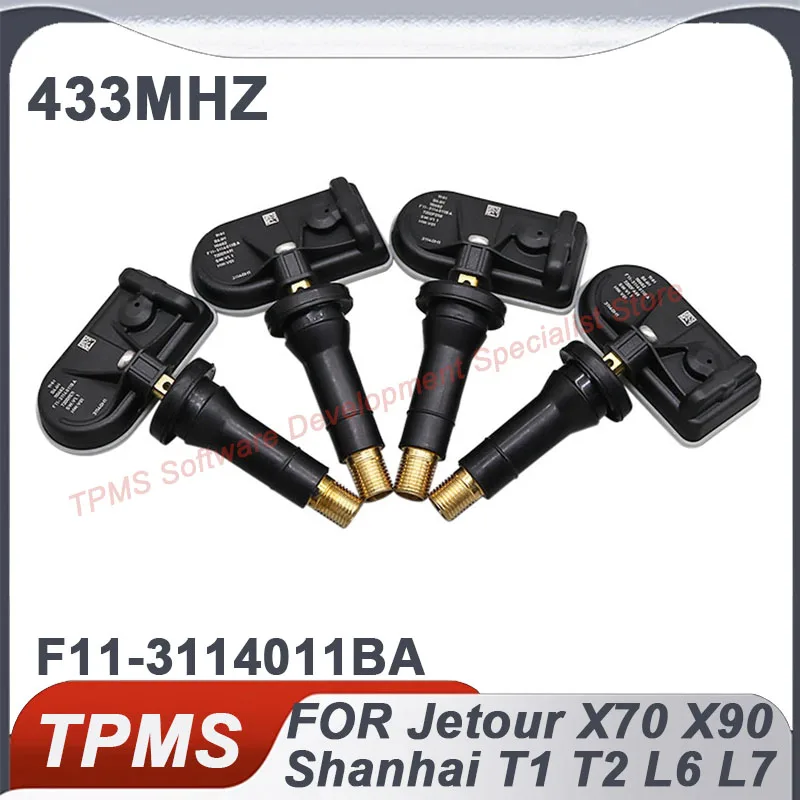 

4 шт. 433 МГц F11- 3114011 Датчик BA TPMS Датчик давления в шинах для Jetour Traveller Dashing X70 X90 PLUS Shanhai T1 T2 L6 L7 L9