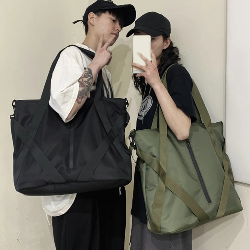 

Casual Tote Bag Women Fashion Large Capacity Crossbody Bag Female Solid Color Fit for Short Distance Travel Shoulder Bag