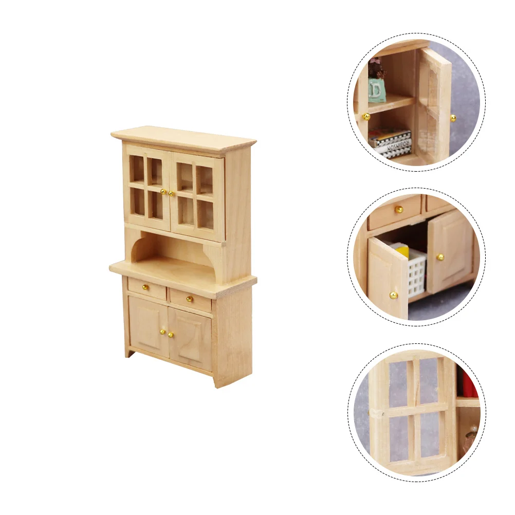 

Деревянная мини-мебель, принадлежности для кукольного домика, украшение для мебели, винтажная микро-сцена, детские игрушки, комната