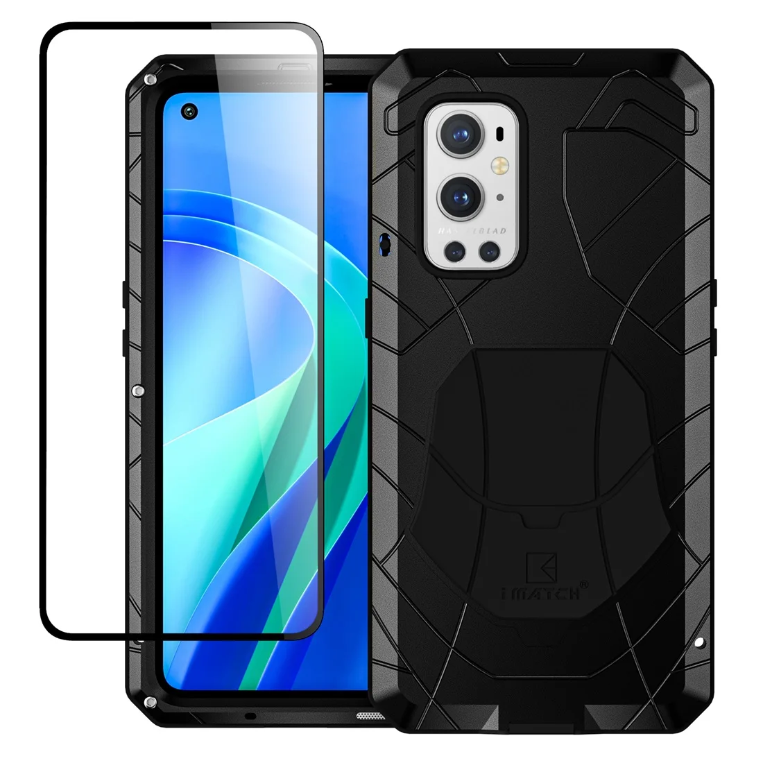 

Для Oneplus 9 9 Pro Чехол с закаленным стеклом сверхпрочная защита металлический алюминий для One plus 9 9 Pro Аксессуары для телефонов