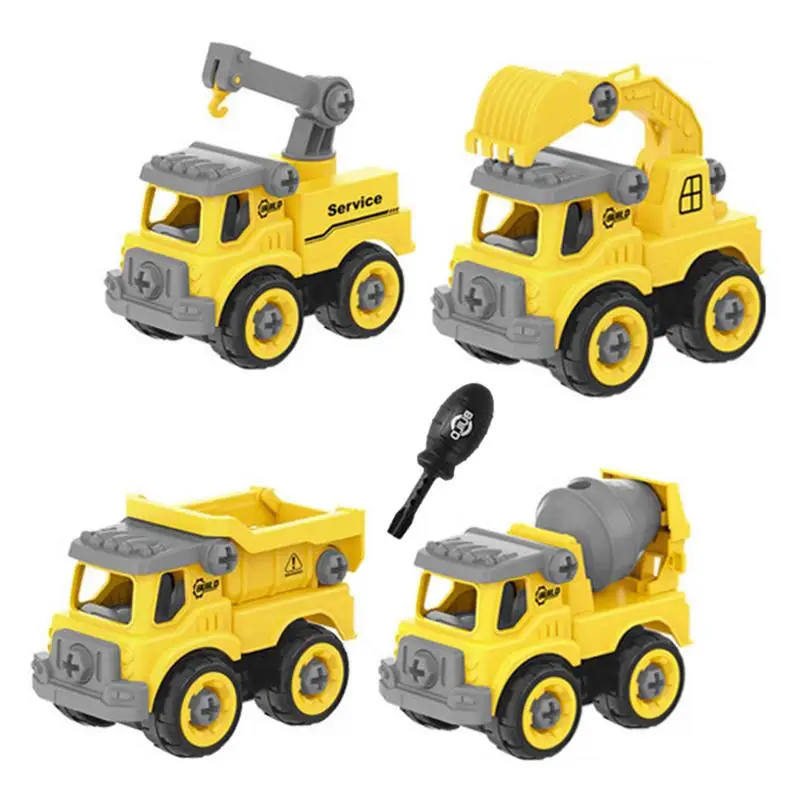 

Разборная машинка, игрушка «сделай сам», разборка, инженерная машинка, строительные игрушки, набор из 4 обучающих игрушек для детей, Обучающие игрушки, автомобили