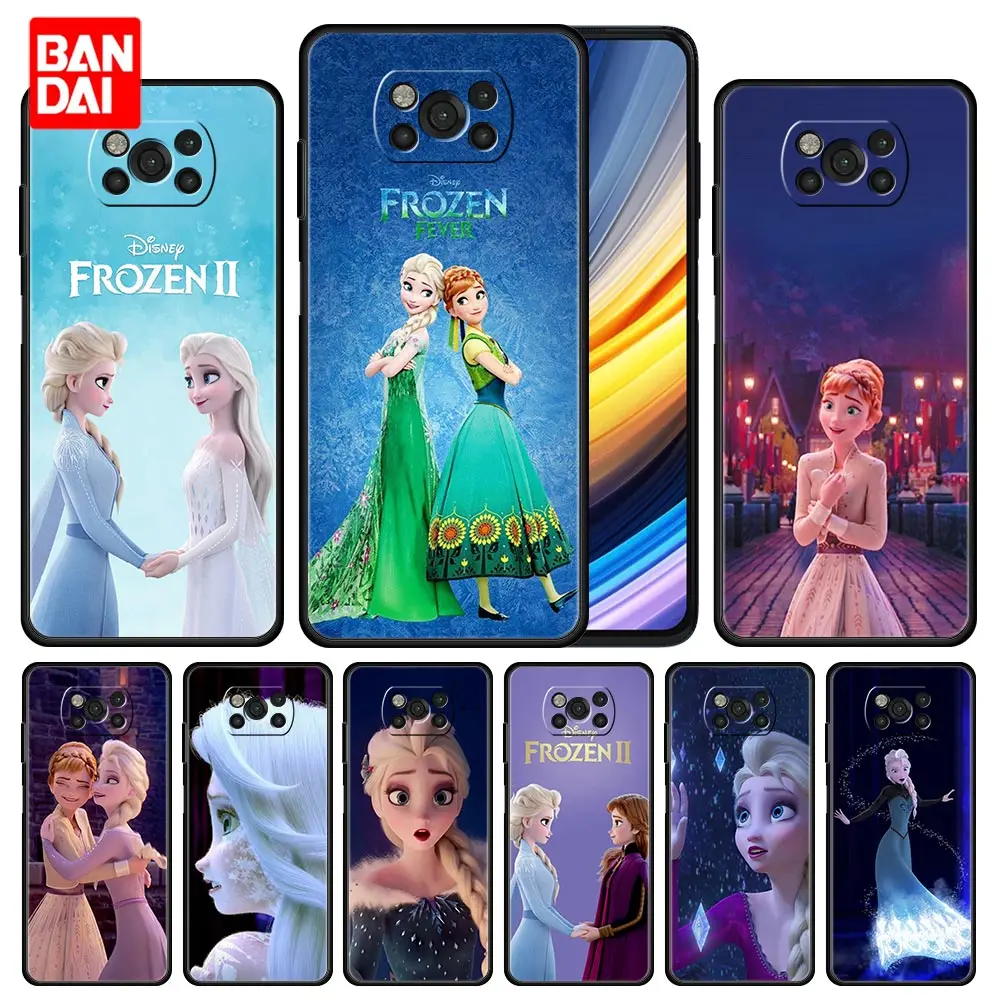 

Disney Queen Elsa Princess Girl Case for Xiaomi Mi Poco X3 NFC F3 Redmi Note 9s 9 9A 9C 8 10 11 9T 8T 10T K40 Pro Plus Bag Cover