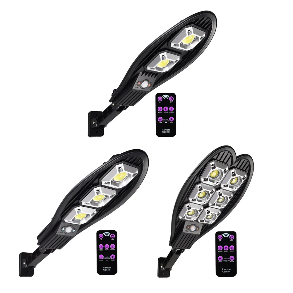 

LED Solar Street Lights 3 Mode Waterproof Solar Powered Motion Sensor Light for Garden Patio Courtyard Sunlight