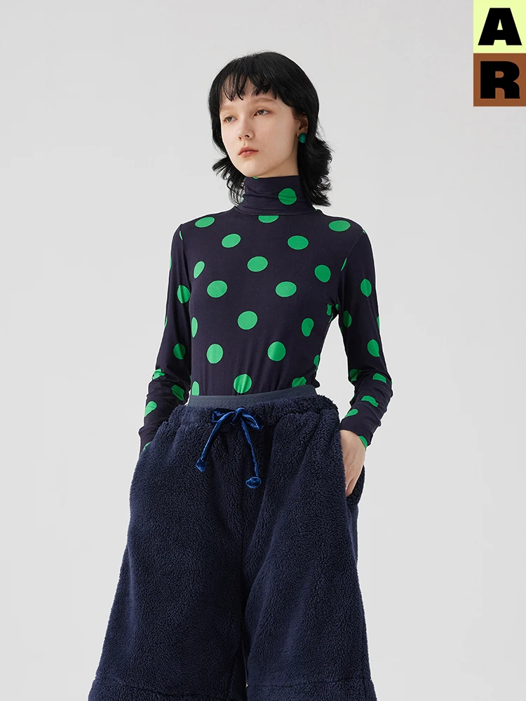 AR Original R Line round Dot HEATTECH Set Home Wear Can Be Worn outside Polka Base Thermal Underwear Basic