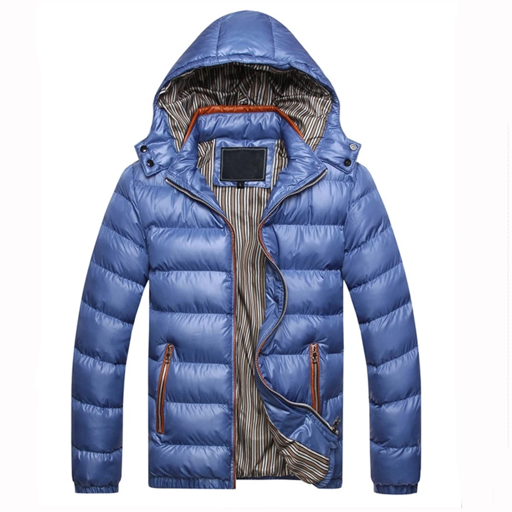 ERIDANUS 2022 male winter coat new slim fit thick padded coat Men's Casual Hooded Removable Gentlemen's parka Clothes MWM143