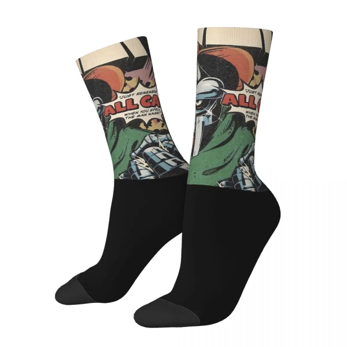 

Hip Hop Retro Mf Doom Crazy Men's Socks Unisex Mf Doom American Underground Hip Hop Singer Harajuku Seamless Printed Funny Sock