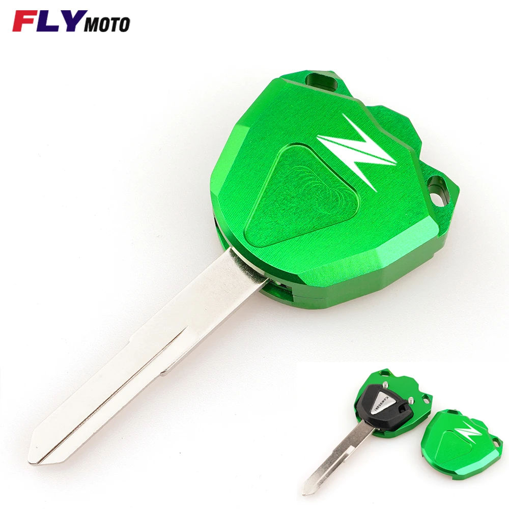 

High Quality For KAWASAKI Z250 Z300 Z400 Z650 Z750 Z800 Z900 Z1000 (Key Without chip) New Motorcycle CNC Key Case Cover Shell