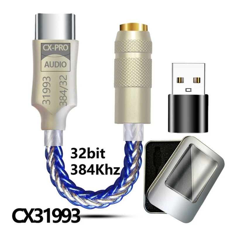Адаптер CX3 1993 USB ЦАП типа C до 3 5 мм