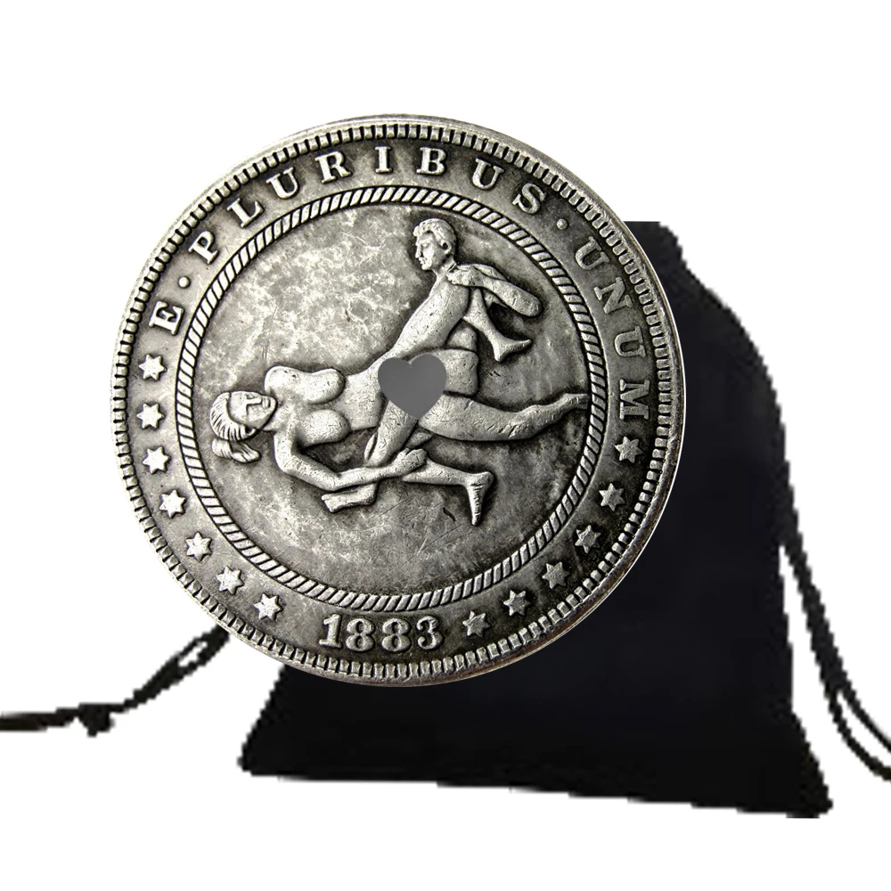 

Античная забавная парная искусство памятные монеты США Хобо никелевая монета карманная монета вызов монета Монета Моргана доллар настольн...