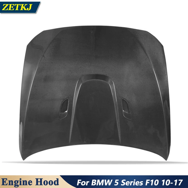

M4 Style Real Carbon Fiber Engine Hood Cover Bonnet For BMW 5 Series F10 2010-2017 Front Body External Parts