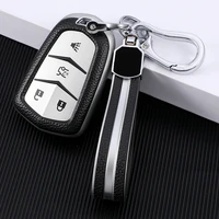 45 buttons tpuleather car key case cover for cadillac ats ats l xls xts xt4 xt5 xt6 ct6 cts cts v srx 28t auto accessories