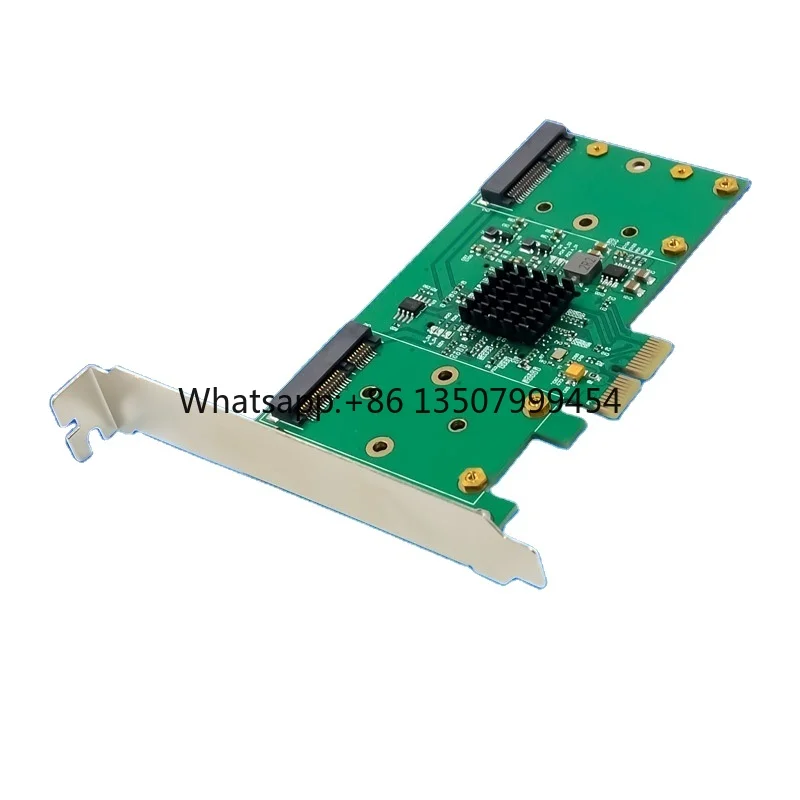Фото Карта расширения RAID PCIe X2 88SE9230 с четырьмя портами MSATA 1 Гбит/с для внутренних SSD-накопителей для настольных ПК, в наличии №1