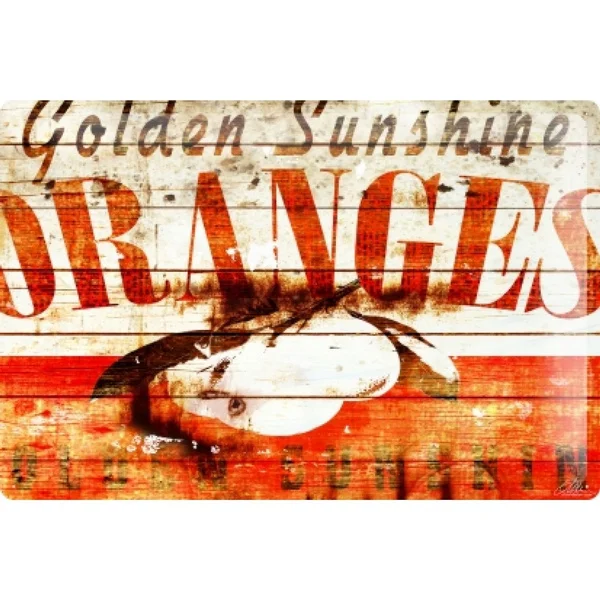 

Tin Sign Sunshine Golden Orange Poster Metal Plaque Hotel Club Club Sign Bar Pub Wall Decoration Retro Metal Plate 12*8 Inch