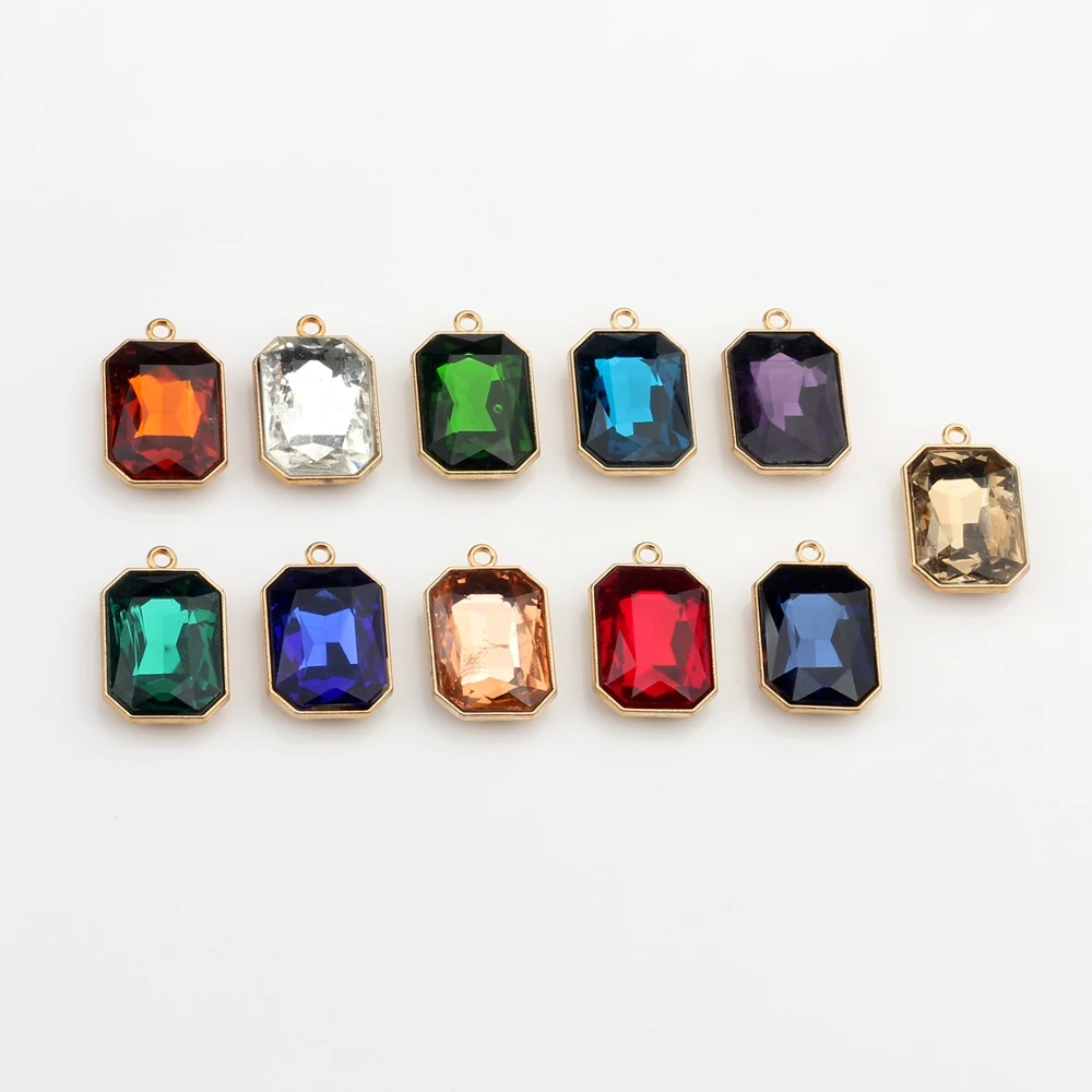 Очаровательные Подвески из цинкового сплава с разноцветными кристаллами