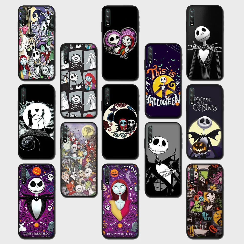 

Disney Nightmare Before Christmas Black Case for OPPO A52 A72 A92S A93 A96 A95 A94 A74 A53S A54S A16S A57 A73 A76 A77 A91 F15