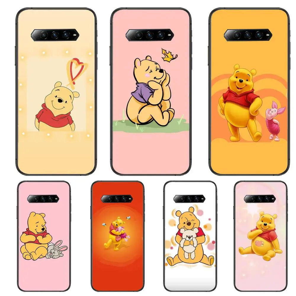 

Winnie the Pooh Phone Case For xiaomi redmi Black Shark 4 Pro 2 3 3s Cases Helo Black Cover Silicone Back Prett mini cover funda
