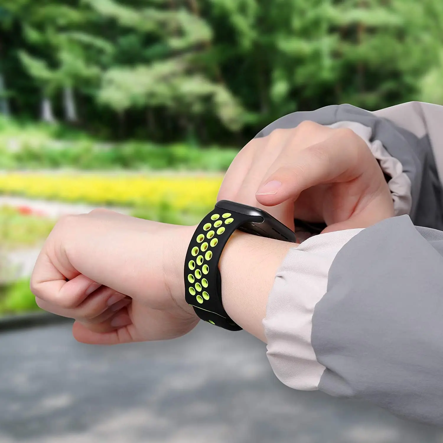 High-quality silicone strap for Apple Watch 45mm 44mm 40mm 41mm Series UItra 8 7 6 5 4 SEiwatch 3 42mm 38mm strap