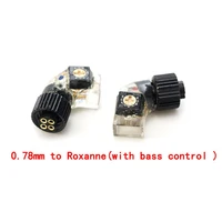 pair headphone plug for h24 roxanne 24 iriver ak r03 akr02 um pp6 to mmcx0 78mm female converter adapter with bass control