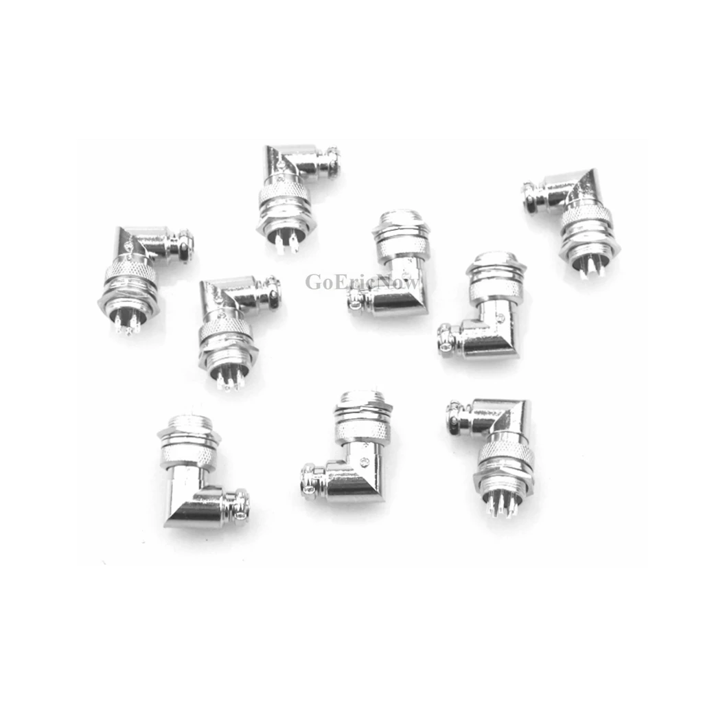 1 комплект GX16 90 градусов прямоугольный разъем XLR 16 мм колено 2 3 4 5 6 7 8 9 10 контактов