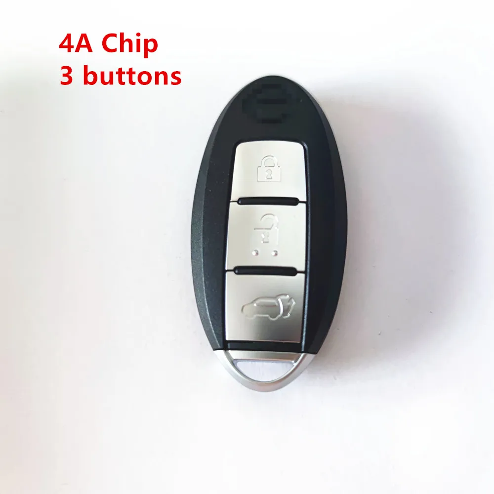 

Умный дистанционный ключ без логотипа 2/3 кнопки для Nissa NISSA Qashqai J11 X-Trail T32 S180144102 434 МГц 4A чип