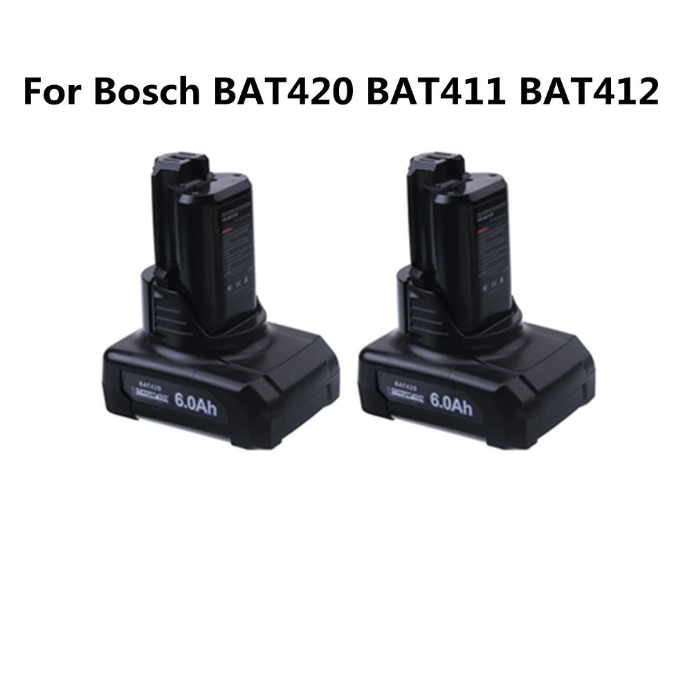 Сменный аккумулятор 6 0 Ач для Bosch 10 8 В/12 В совместимый с BAT411/BAT411A/BAT412/BAT413A/BAT414 D-70745 2607