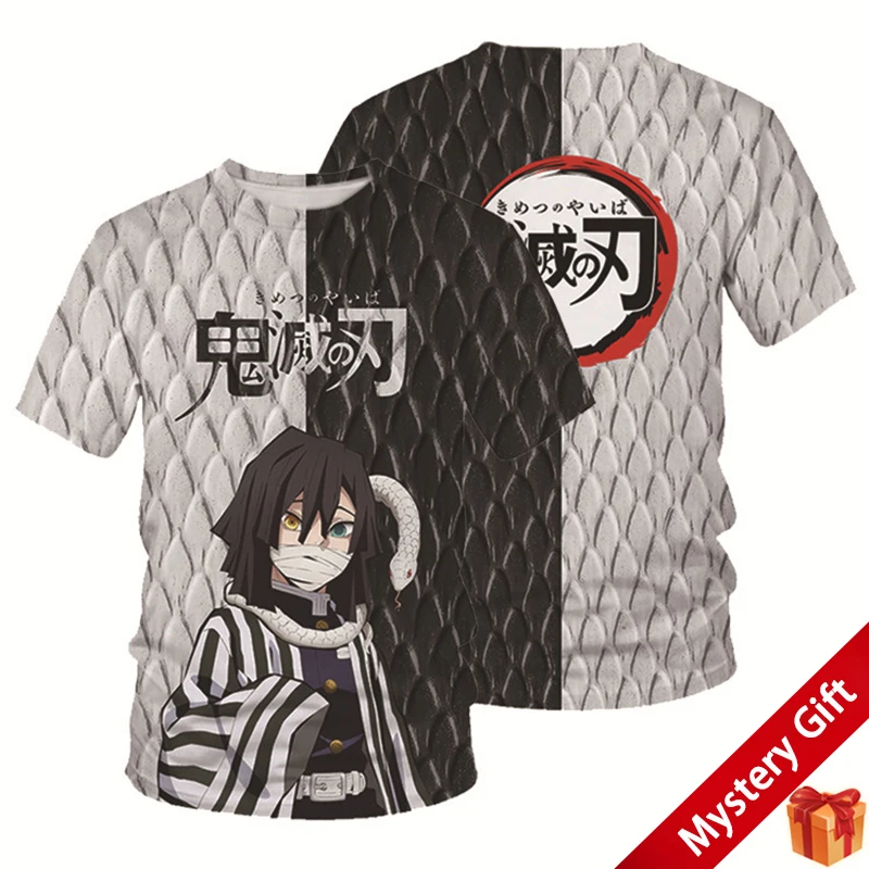 

Summer Demon Slayer 3D Print T-Shirt Men Women Clothing Short Sleeve Tee Tops Fashion Casual Boy Girl Kids Streetwear Clothes