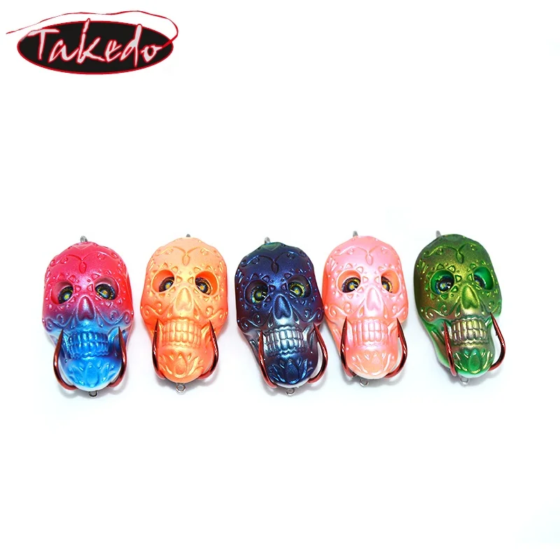 

TAKEDO LW055 55mm18g Floating Silicone Soft Plastic Isca Artificial Lifelike Pesca Bait Soft Frog Fishing Lure Molds Froglure