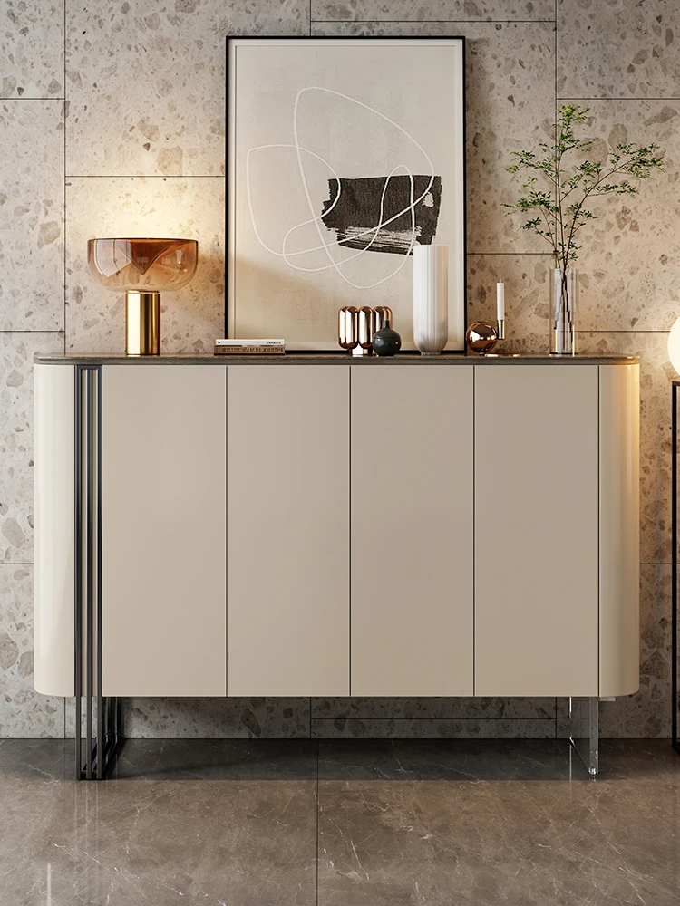 

Italian style luxury French style four door shoe cabinet, door entry, partition cabinet, decoration cabinet