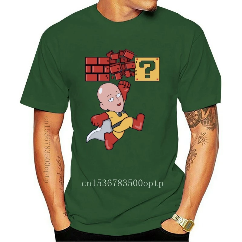 

Модная новинка, футболка с рисунком Аниме One Punch, Мужская Сайтама, женская футболка, новинка, графическая футболка американского размера