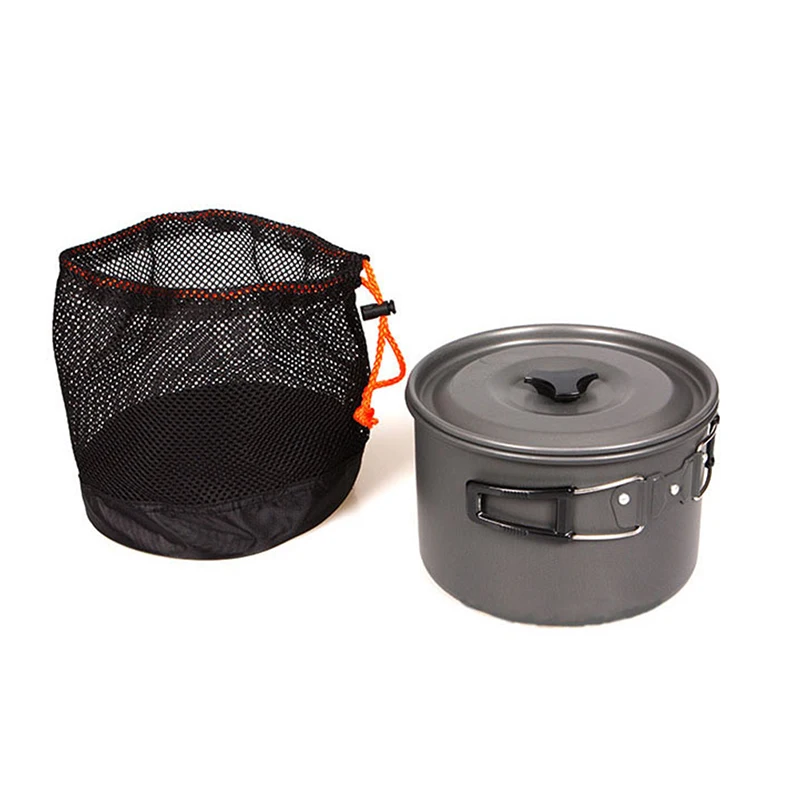 

Camping Cookware Set Aluminum Nonstick Portable Outdoor Tableware Kettle Pot Cookset Cooking Pan Bowl for Hiking BBQ Picnic