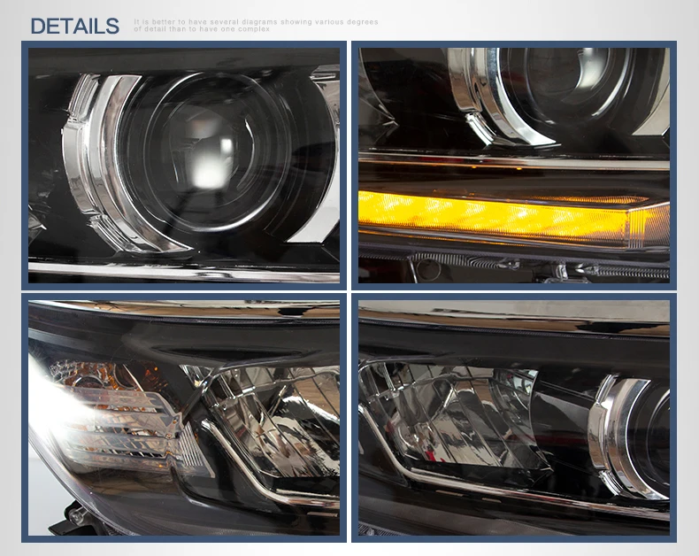 Пара автомобильных фар в сборе для Toyota Land Cruiser Prado 2018-up Полный автомобильный