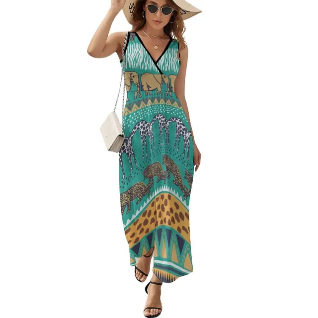 Cheetah Brown Orange Dress Leopard 