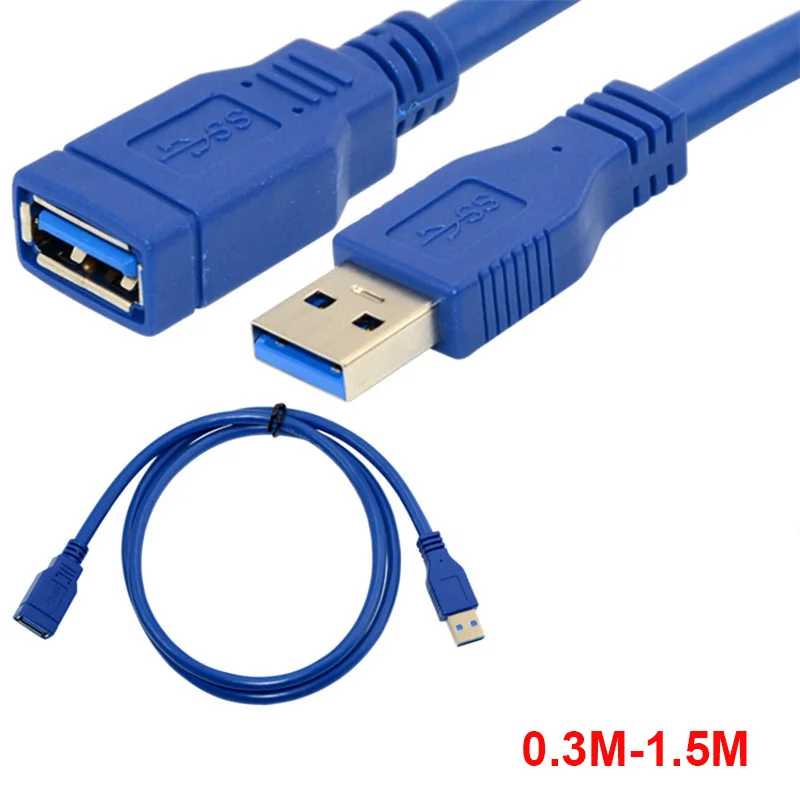 

USB 3.0 Male To Female Extended Data Cable 0.3M/1M/1.5M Computer Hard Drive USB Drive Mouse Keyboard USB Extension Cable