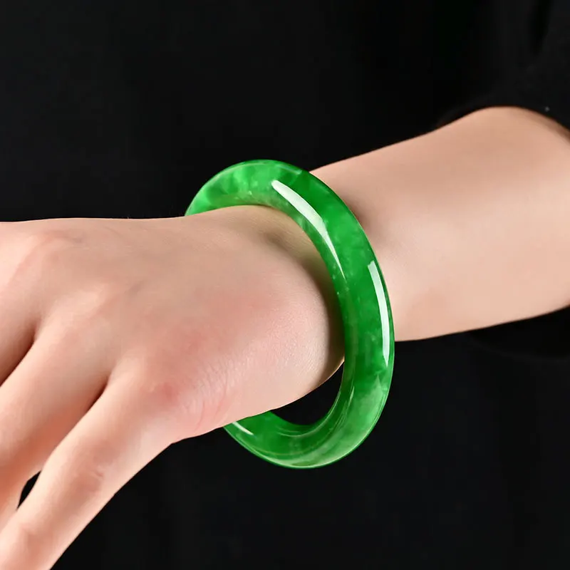 

Браслет из натурального нефрита, 54-62 мм