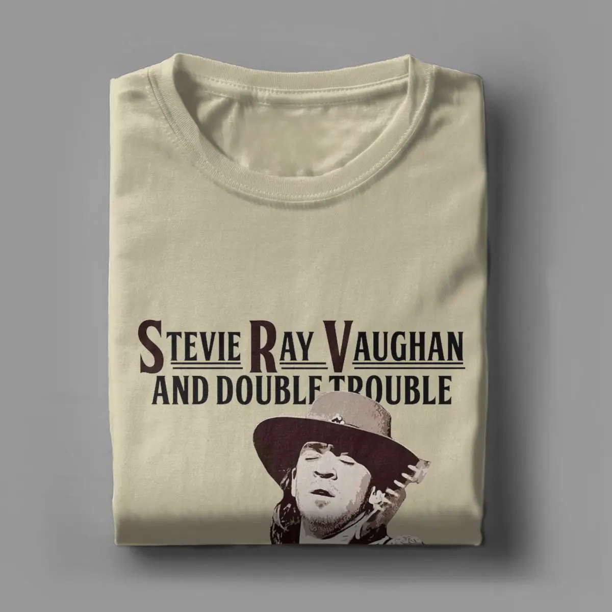 Стиви Рэй Вон и двойные футболки мужские новые хлопковые с круглым вырезом