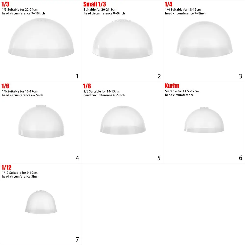 Специальный для куклы фиксированный парик головной убор силиконовый 1/3 1/4 1/6 1/8