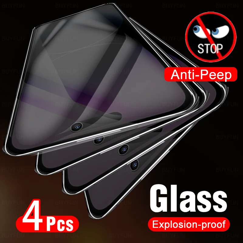 

4Pcs Screen Protectors Tempered Glass For IPhone 14 Pro Max Privacy Glass For Ifone iPhone14 Plus 14pro Anti-Spy Protection Film