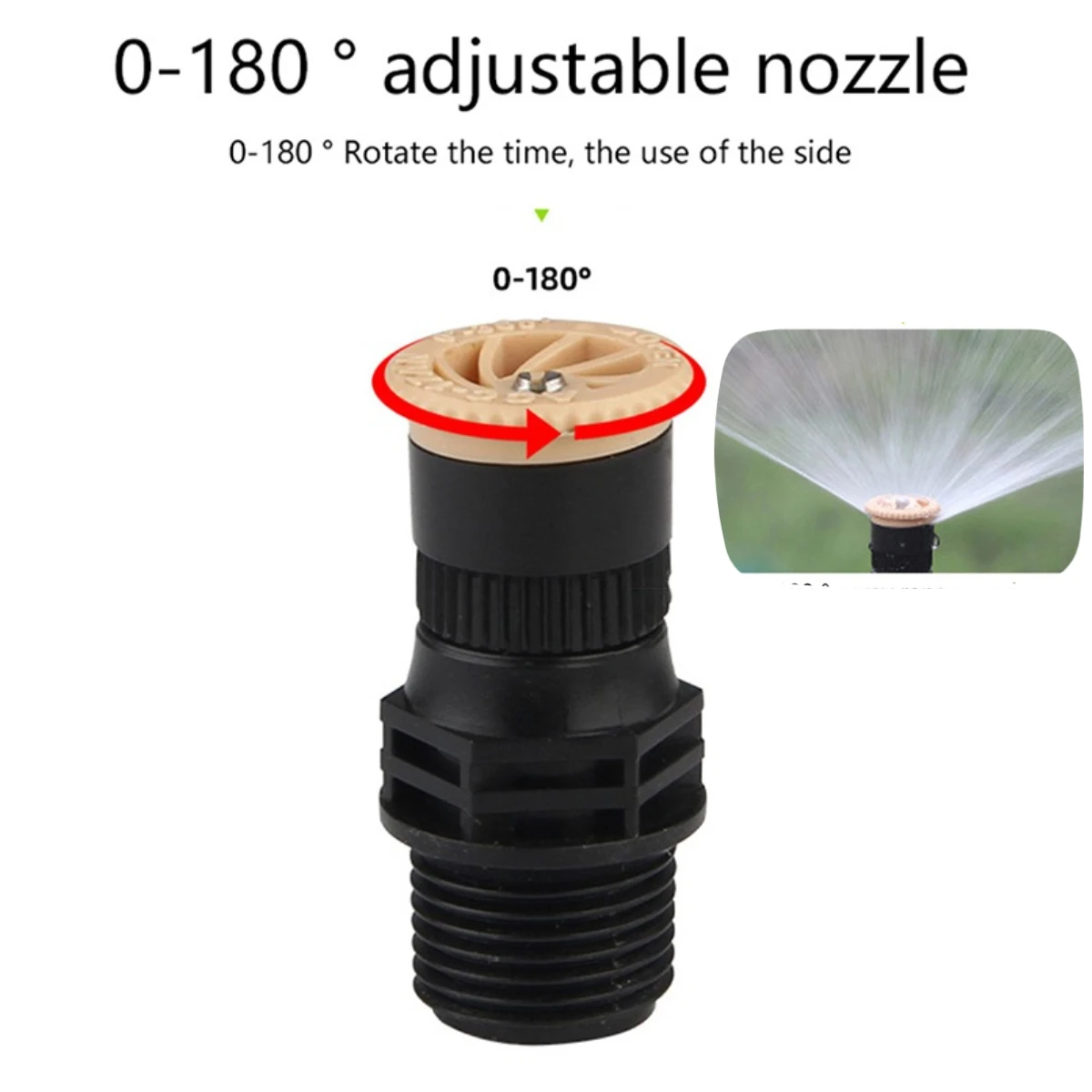 

Male Thread Scattering Nozzle Garden Lawn Irrigation Sprinkler Greenhouse Park Greening Watering Tool Garden Irrigation Tools